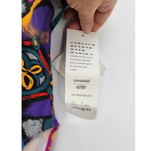 New NWT Vintage Deadstock 1990's Marika One Piece Body Suit Size Large - Picture 6 of 7